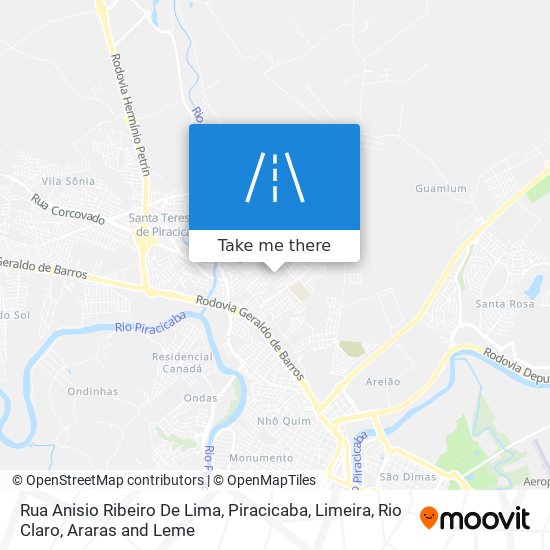 Rua Anisio Ribeiro De Lima map