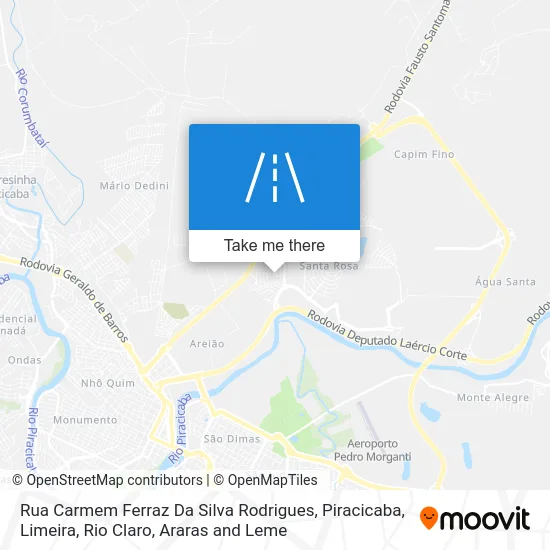 Rua Carmem Ferraz Da Silva Rodrigues map