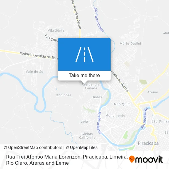 Rua Frei Afonso Maria Lorenzon map