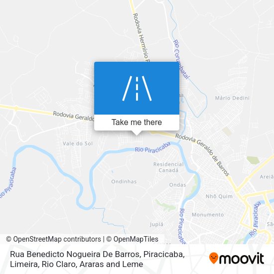 Rua Benedicto Nogueira De Barros map