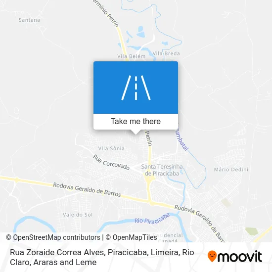 Rua Zoraide Correa Alves map