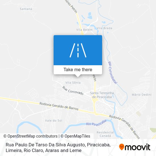 Rua Paulo De Tarso Da Silva Augusto map