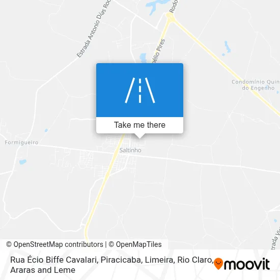 Rua Écio Biffe Cavalari map