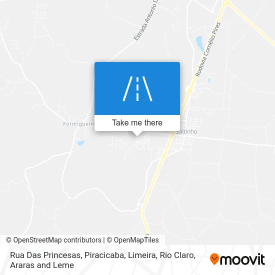 Rua Das Princesas map