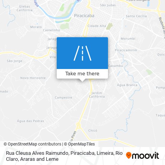 Mapa Rua Cleusa Alves Raimundo