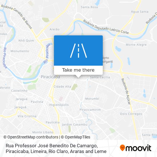 Rua Professor José Benedito De Camargo map