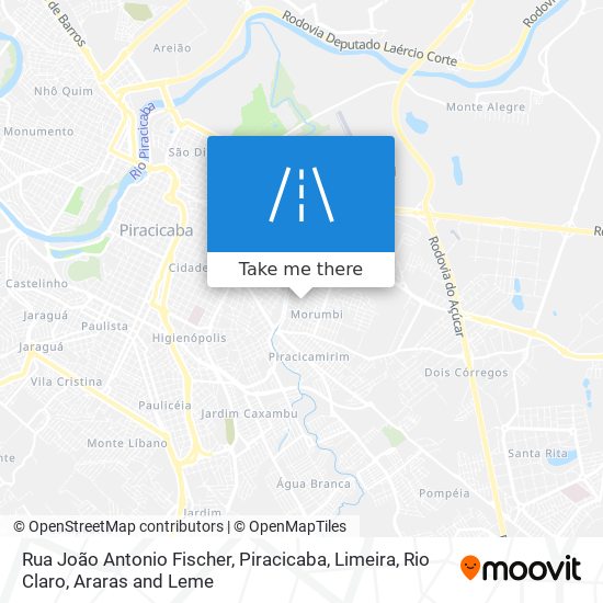 Mapa Rua João Antonio Fischer