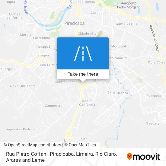 Rua Pietro Coffani map