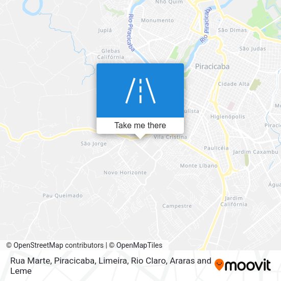 Rua Marte map