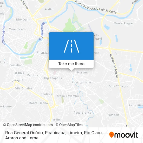 Rua General Osório map