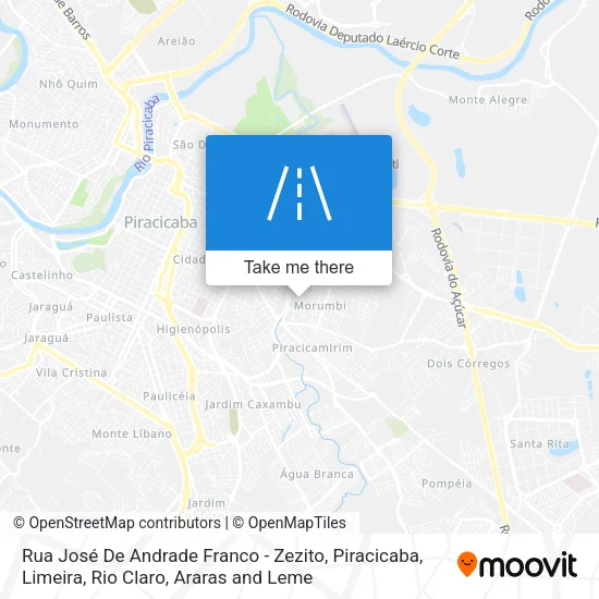 Rua José De Andrade Franco - Zezito map