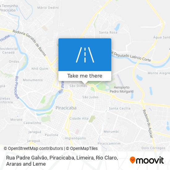 Mapa Rua Padre Galvão