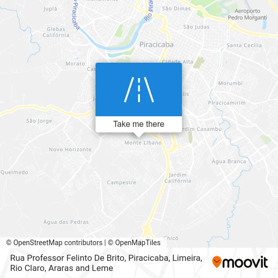 Rua Professor Felinto De Brito map