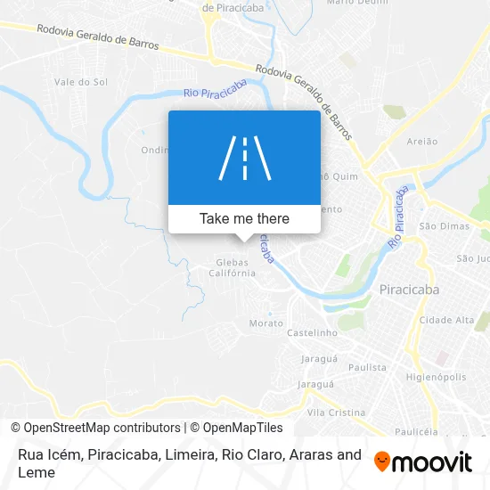 Rua Icém map