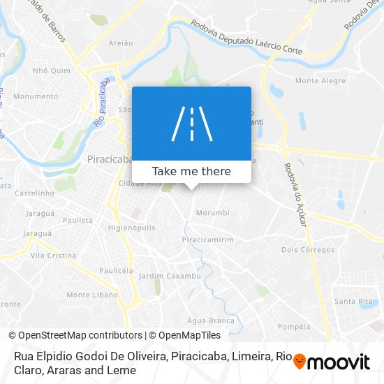 Rua Elpidio Godoi De Oliveira map
