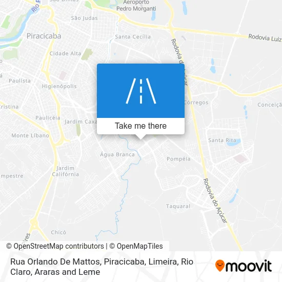 Rua Orlando De Mattos map