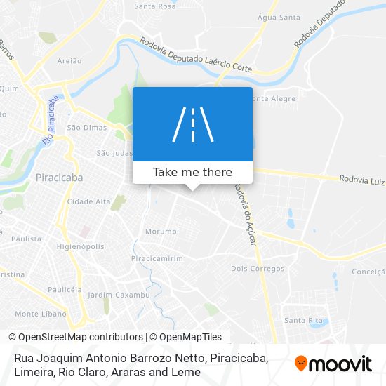 Mapa Rua Joaquim Antonio Barrozo Netto