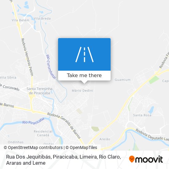 Rua Dos Jequitibás map