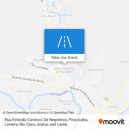 Rua Estevão Cardoso De Negreiros map