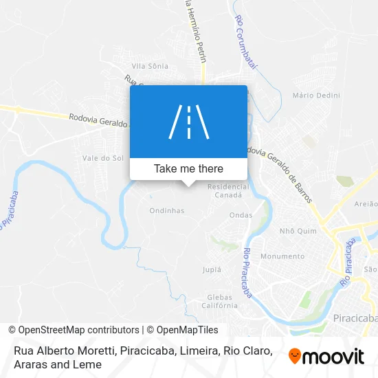 Rua Alberto Moretti map