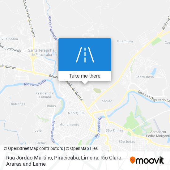 Mapa Rua Jordão Martins