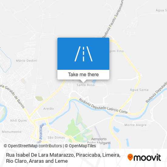 Mapa Rua Isabel De Lara Matarazzo