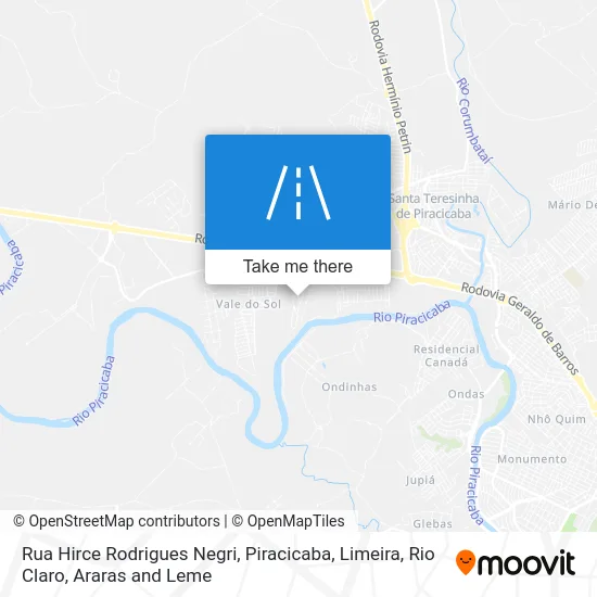 Rua Hirce Rodrigues Negri map