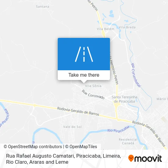 Rua Rafael Augusto Camatari map