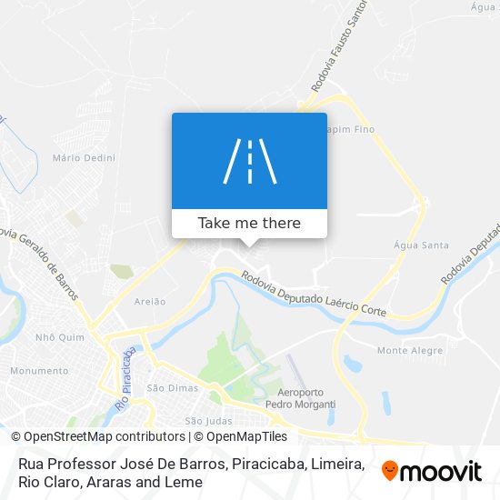 Rua Professor José De Barros map