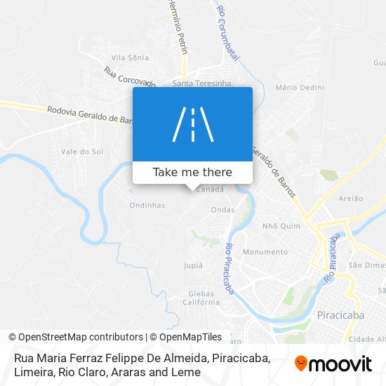 Rua Maria Ferraz Felippe De Almeida map