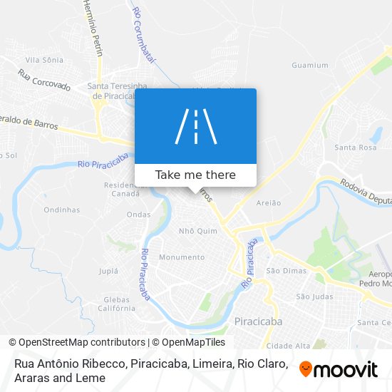 Mapa Rua Antônio Ribecco