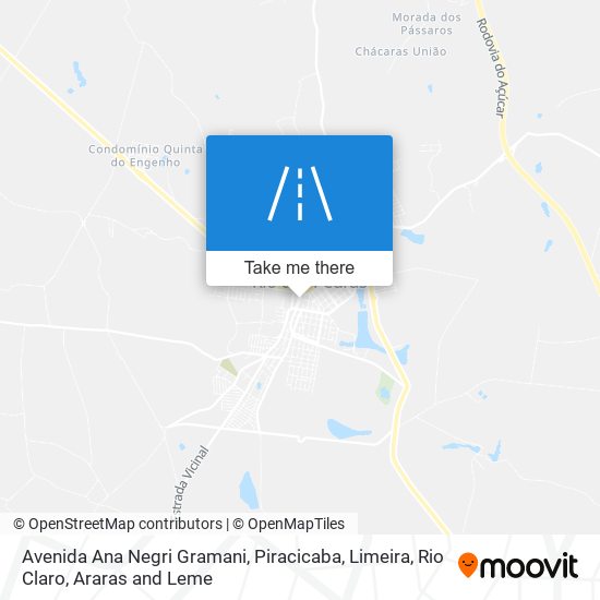 Mapa Avenida Ana Negri Gramani