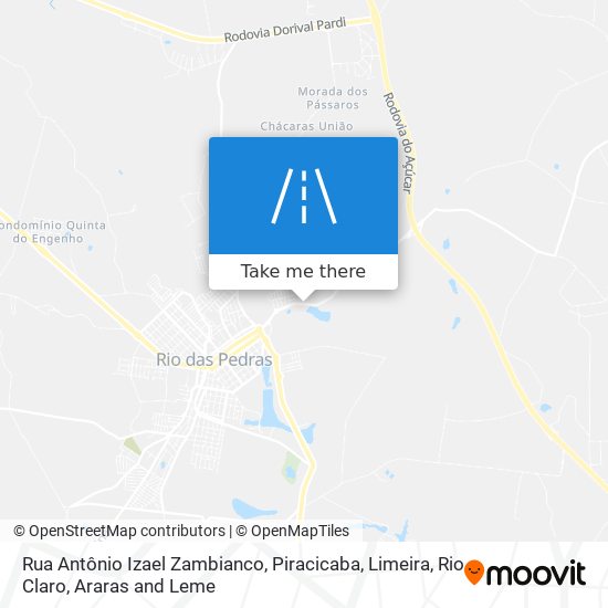 Mapa Rua Antônio Izael Zambianco