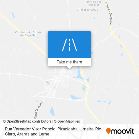 Rua Vereador Vitor Poncio map