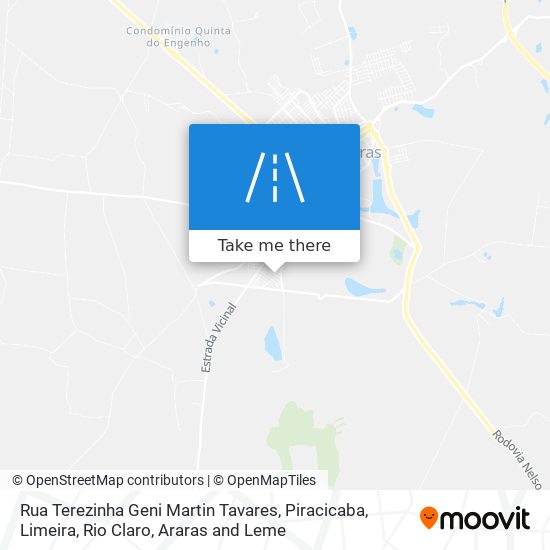 Rua Terezinha Geni Martin Tavares map