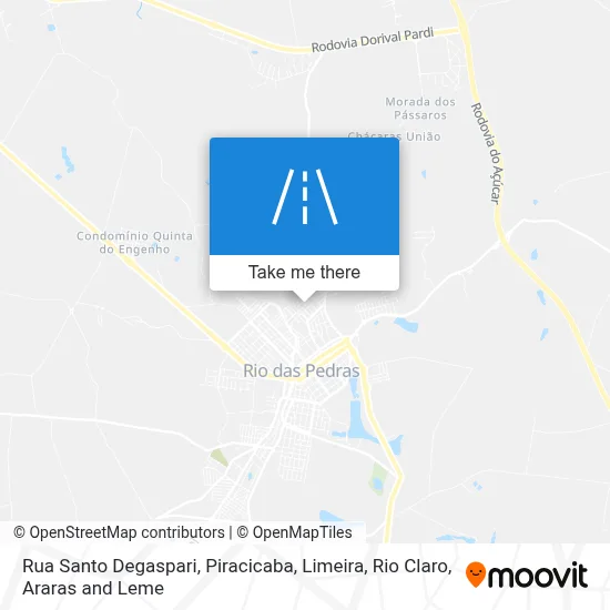 Rua Santo Degaspari map