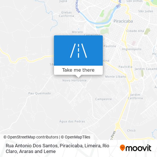 Mapa Rua Antonio Dos Santos