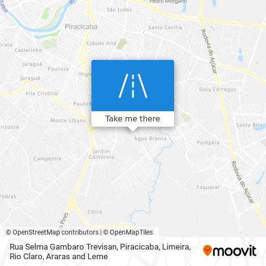 Mapa Rua Selma Gambaro Trevisan