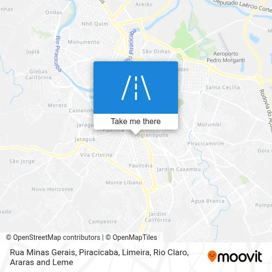Rua Minas Gerais map