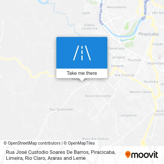 Rua José Custodio Soares De Barros map