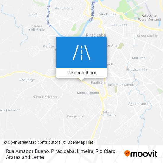 Mapa Rua Amador Bueno