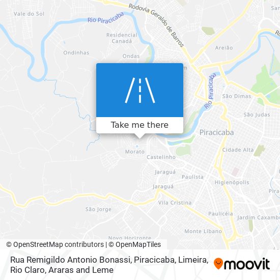 Mapa Rua Remigildo Antonio Bonassi