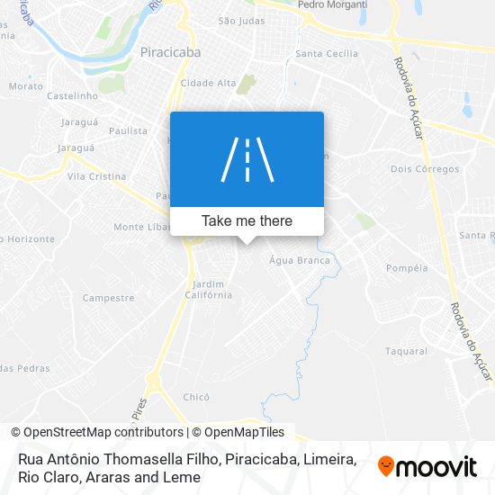 Rua Antônio Thomasella Filho map