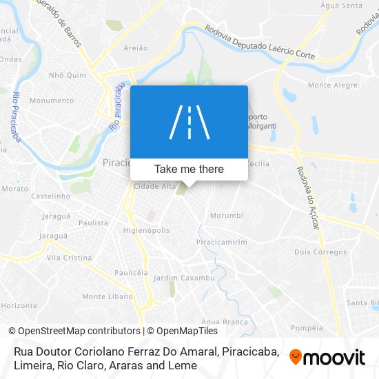 Mapa Rua Doutor Coriolano Ferraz Do Amaral