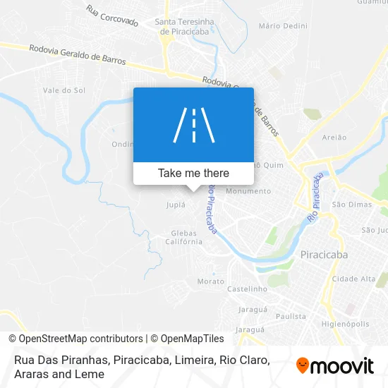 Rua Das Piranhas map
