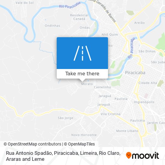 Rua Antonio Spadão map