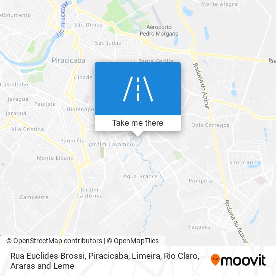 Mapa Rua Euclides Brossi