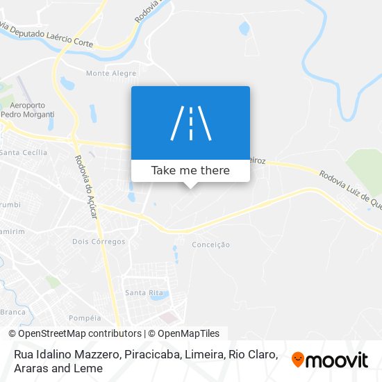 Rua Idalino Mazzero map