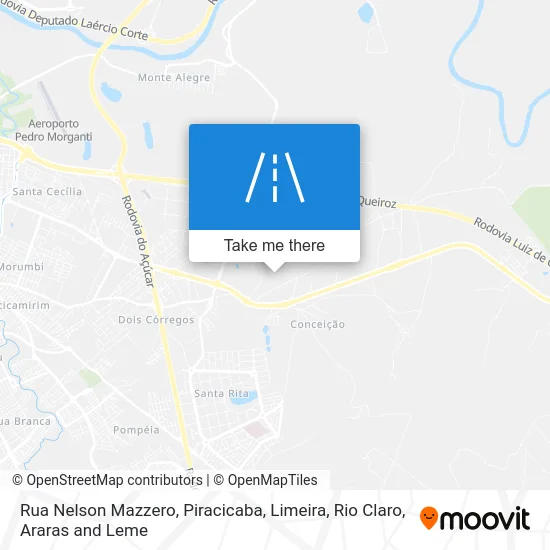 Rua Nelson Mazzero map