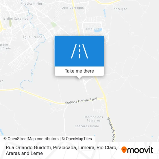 Rua Orlando Guidetti map